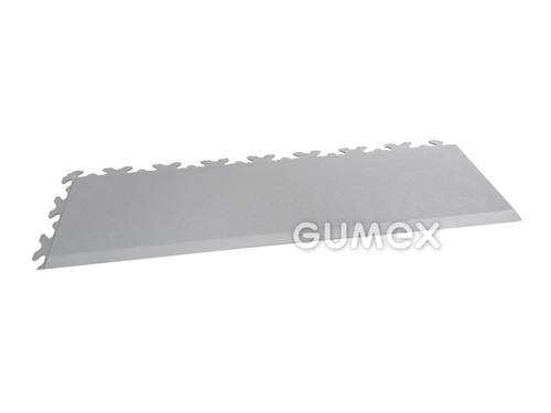 Vorderkante FORTELOCK 2032 INVISIBLE Typ D, 6,7mm, 468x145mm, Lederdesign, 92°ShA, PVC, grau, 